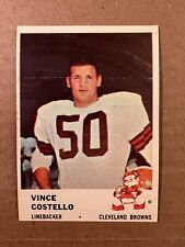 1961 Vince Costello Cleveland Browns #16 Fleer Football Card EXCELLENT