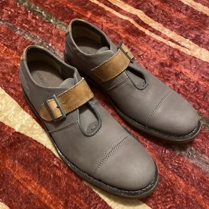 Caterpillar Herren Halsey Grau Leder Schnalle Schuhe Euro Stil Freizeit Elegant KAT - Bild 1 von 6