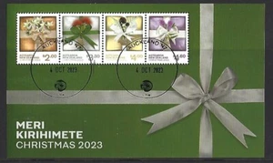 NEW ZEALAND 2023 CHRISTMAS MINIATURE SHEET FINE USED - Picture 1 of 1