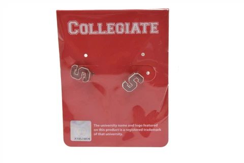 NCAA™ Stanford Cardinals Collegiate Red Post Pierced Enamel Earrings Cover