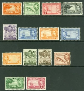 Kaimaninseln 1938 - 481/2 D - 10 (Sg 115 - 126) leicht montiert Top Zustand - Bild 1 von 1