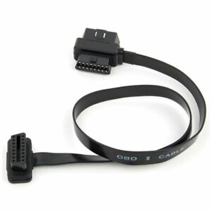 60CM Car OBD Cable OBD2 Extension Cable Cord One-to-Two