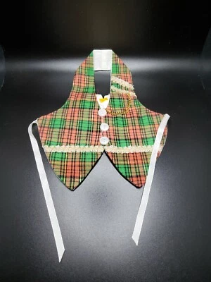 Chaleco de lujo, cubierta de botella de vino hecha a mano con botones, corbata y cadena, raro Foto 1 de 4