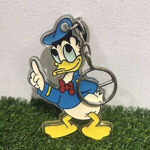 Vintage Disney Donald Duck Key Ring Plastic