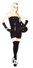 Catsuit Hotpants Bandeau Ballon Kostüm kurz schwarz elegant  36-38 Einzelstück