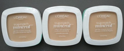3  Loreal True Match Mineral Gentle Mineral Pressed Powder Buff Beige N4-5/410 - Image 1 of 2