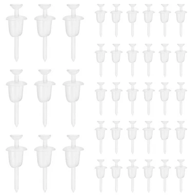  100 Pz Orecchino Trasparente Orecchino In Plastica Schiena Orecchini Vite - Immagine 1 di 4