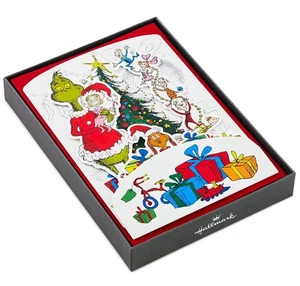 Brand New Hallmark Grinch Pop Up Christmas Cards Bulk (8 3D Cards With Envelopes - Picture 1 of 7