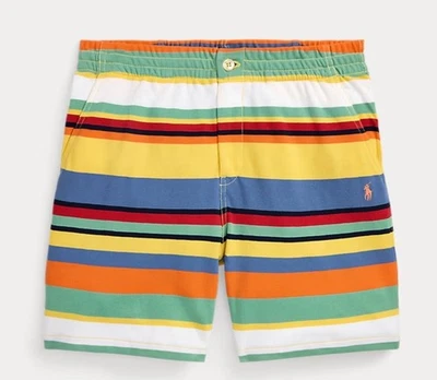 Ralph Lauren Polo Kids Boys Shorts Size 6 Striped Knit Pull On - Image 1 of 4
