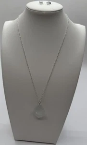 Authentic Great Lakes Beach Glass Necklace & Matching Earrings Set - Handmade - Picture 1 of 5