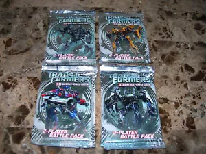 4 Transformers 3D Battle-Card Game 2 Player Battle Pack booster Wizards Coast - Picture 1 of 1