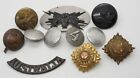 WWII Australia, Canada, England, German Army Badge & Buttons Lot Of 11