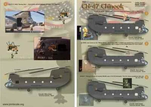 Escala de impresión 32-007 CH-47 Chinook parte 1 las calcomanías completas de 1,5 hojas escala 1/32 - Imagen 1 de 4