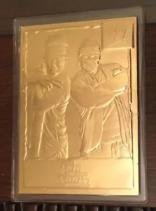 DANBURY MINT 22KT GOLD WWF TOO COOL CARD - Picture 1 of 2