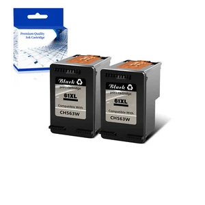 2PK 61XL Black Ink Compatible with HP Envy 4504 5530 5531 5535 DeskJet 1000 - Zdjęcie 1 z 1