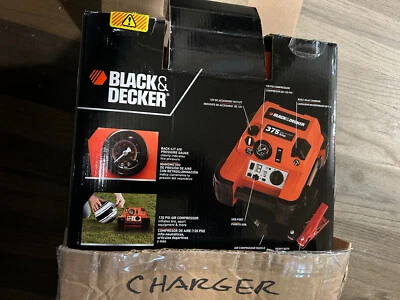 BLACK & DECKER jump starter 375 starting amp/750peak battery amps - Image 1 of 2