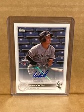 Wes Kath 2022 Topps Pro Debut Base Auto Autograph PD-63