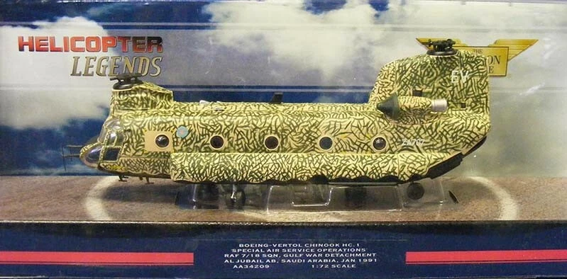 Corgi 34209 Boeing-Vertol Chinook HC.1 Special Svc. Helicóptero fundido a presión 1/72 sin usar, en caja Foto 1 de 1