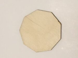 Crafting Supplies - Nonagon Unfinished Wood, Laser Cut Wood. Craft, Math, A062