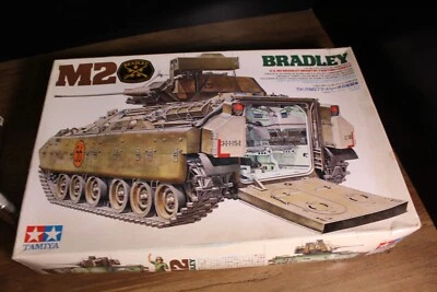 Tamiya 1/35 US M2 Bradley Infantry Fighting Vehicle Kit 35132 MIB Early Box 1985 - Image 1 of 3