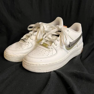 Nike Air Force 1 LV8 GS ‘Mixed Metals’ DH9595-001 White Unisex Sz 4Y Adult 5.5 - Picture 1 of 8