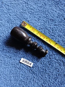 Antikes Wachssiegel in Ebenholz glaube entweder W W oder M ansehen (AR64) - Bild 1 von 6