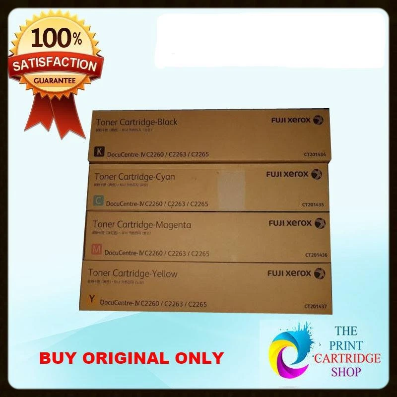 Original Xerox CT201434 CT201435 CT201436 CT201437  CMYK SET C2260 C2263 C2265 - Image 1 of 1