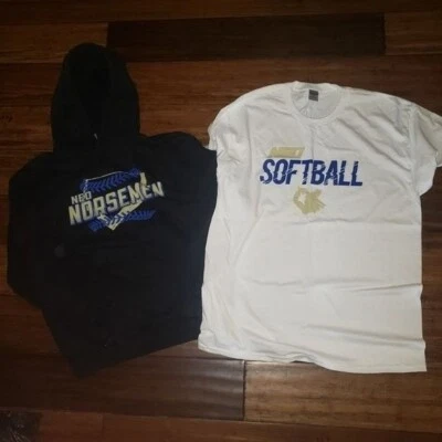 North Eastern Oklahoma‎ NEO A&M Sudadera con Capucha y Camiseta Nuevo Béisbol Softbol Foto 1 de 4