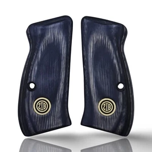 Empuñaduras Zib serie madera laminada empuñaduras de pistola para CZ COMPACT, logotipo de metal - Imagen 1 de 6
