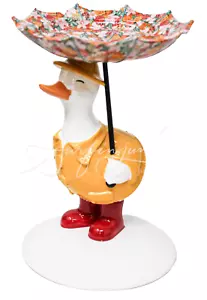 Bath & Body Works Pedestal Candelabro Silly Goose Duck Amarillo Impermeable Botas - Imagen 1 de 8