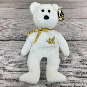 Santo Padre Gorro Bebés TY Original Papa Juan Pablo II Blanco Religioso Oso de Peluche - Imagen 1 de 12