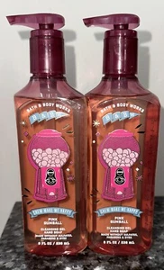 BATH & BODY WORKS PINK GUMBALL CLEANSING GEL HAND SOAP (Pack 2) Bubblegum Gum - Picture 1 of 2