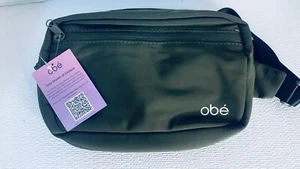 NWT Obe’ Fitness Olive Green Adjustable Shoulder Fanny Waist Pack Belt Bag Purse - Picture 1 of 2