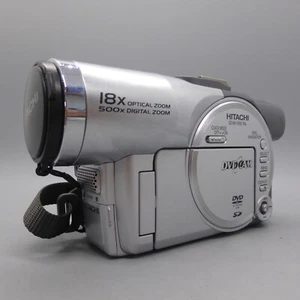 Hitachi DVDCAM DZ-MV1000E Handheld Mini DVD Camcorder Silver Tested - Picture 1 of 9