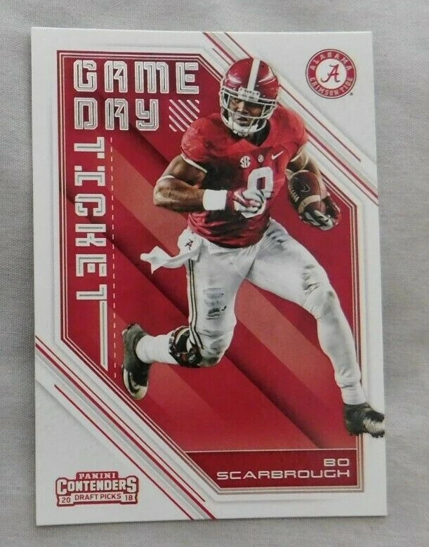 2018 Panini Contenders Draft Picks Game Day Ticket #19 Bo Scarbrough Alabama - Image 1 of 1
