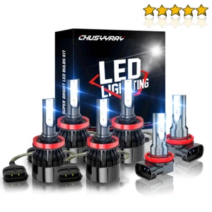 Kit de bombillas de 6000 k faros LED alto y bajo niebla para Chevy Monte Carlo 2006 2007 - Imagen 1 de 12