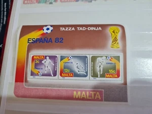 MALTA 1982 SG MS697 WORLD CUP FOOTBALL MNH - Picture 1 of 1