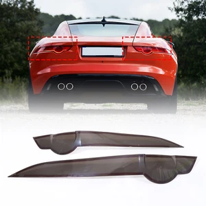 Smoked Black Tail Light backlight Cover Trim For Jaguar F-TYPE 2013-2020 - Picture 1 of 16
