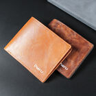 Ultra Thin New Leather Mini Magic Zipper Wallet Plastic Credit Card Case _cu