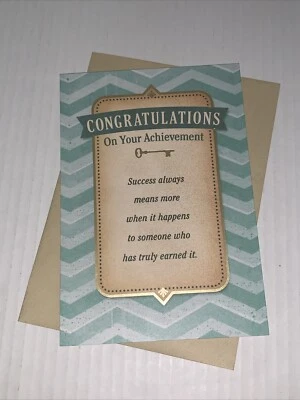 Hallmark Congratulations Card: Your Achievement Success Means More When Earned - Image 1 of 4