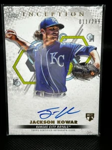 Topps Inception Base 2022 novato y estrellas emergentes/299 Jackson Kowar automático radiocontrol - Imagen 1 de 2