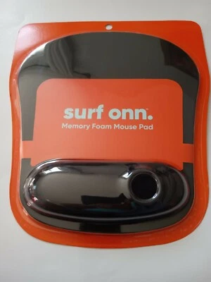 Surf Onn. Memory Foam Mouse Pad with Wrist Rest - Black - Image 1 of 3