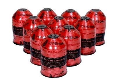 10 X Powerlon Red Nylon Bag Closer Thread 2000 Mtr + Free Shipping - Image 1 of 4