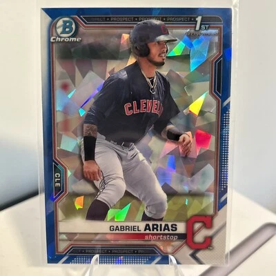 Gabriel Arias 2021 Bowman Chrome 1st Sapphire Refractor #BCP-89 Guardians - Image 1 of 2
