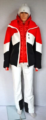 BOGNER AMON HERREN SKIJACKE ROT-WEIß Stretch MENS SKI UVP 1695 € Gr 50 L NEU