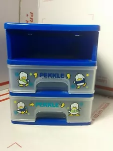 Sanrio Hello Kitty 1997 cajón escritorio pecho plástico - falta 1 cajón - Imagen 1 de 12