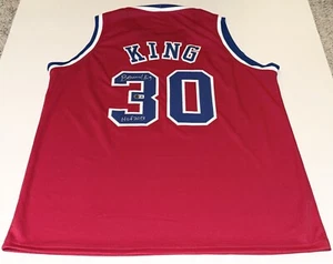 Bernard King Washington Bullets signed Custom jersey W/ HOF Beckett Witness - Picture 1 of 4