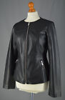 Ladies Zara Black Faux Leather Jacket Size L UK 12