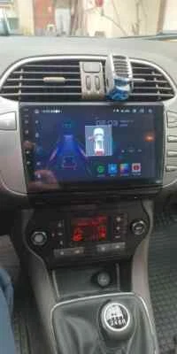Stereo Display Radio Touch  Android Fiat Bravo Carplay Bluetooth Wifi USB Video - Immagine 1 di 3