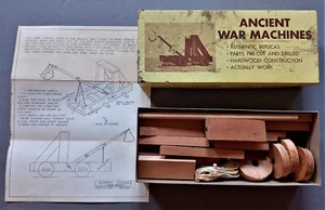 Roman Onager VINTAGE HARDWOOD MODEL KIT Ancient War Machines Unbuilt in Orig Box - Picture 1 of 2